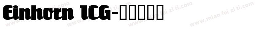 Einhorn ICG字体转换